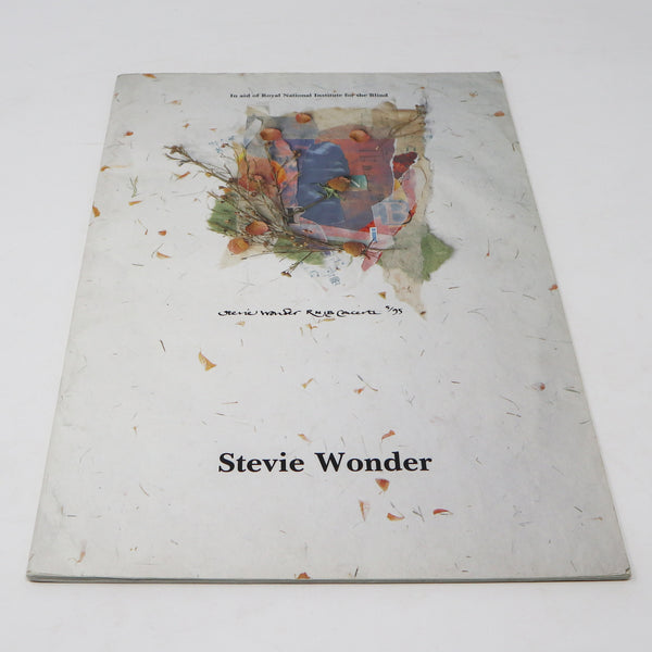 Vintage 90s Stevie Wonder RNIB Concerts 1995 Royal Albert Hall Tour Concert Programme Program Book In Aid Of Royal National Institute For The Blind