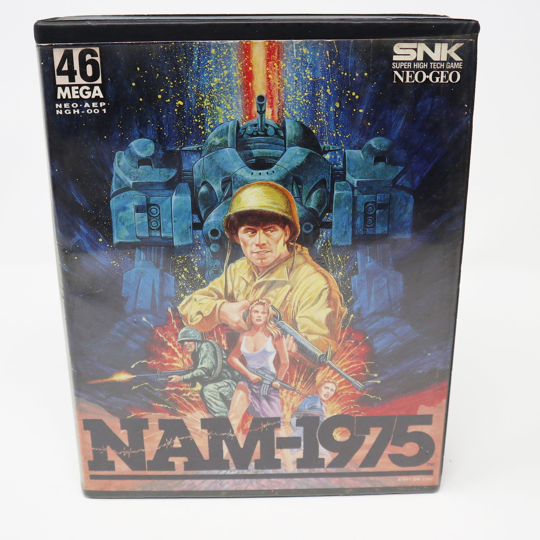 Vintage 1990 90s SNK Neo-Geo AES Nam-1975 Video Game Japan