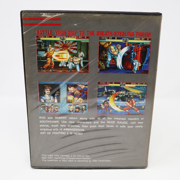 Vintage 1994 90s SNK Neo-Geo AES Art Of Fighting 2 Video Game Japan