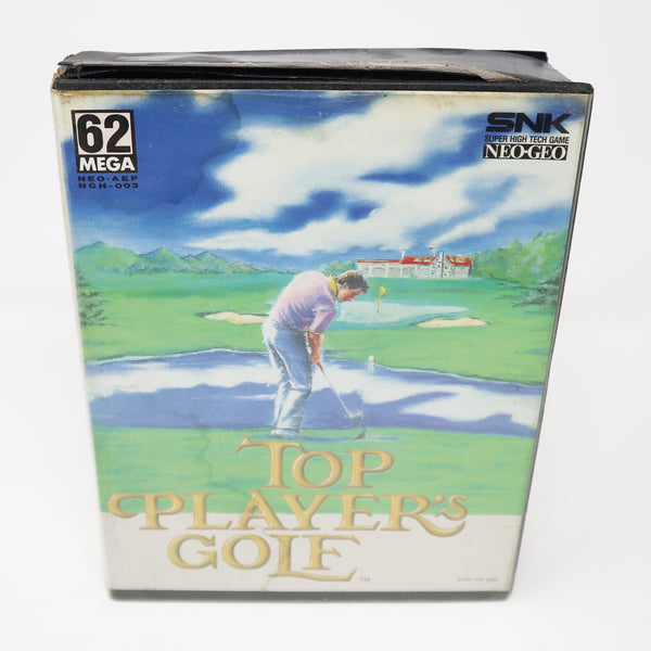 Vintage 1990 90s SNK Neo-Geo AES Top Player's Golf Video Game Japan