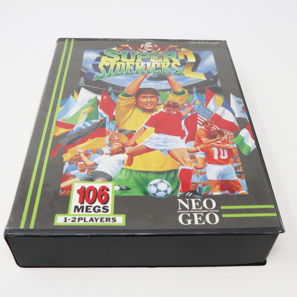 Vintage 1994 90s SNK Neo-Geo AES Super Sidekicks 2 Video Game Japan