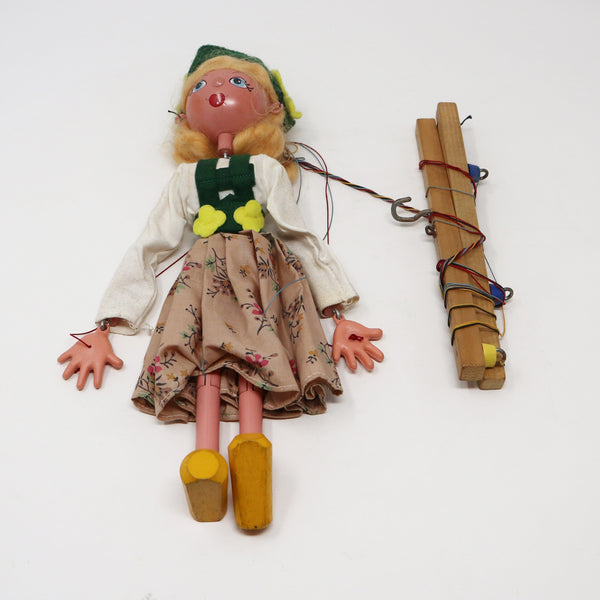 Vintage Pelham Puppets Tyrolean Girl SS5 (SS) Standard Stringed Hand Made Puppet Marionette Boxed