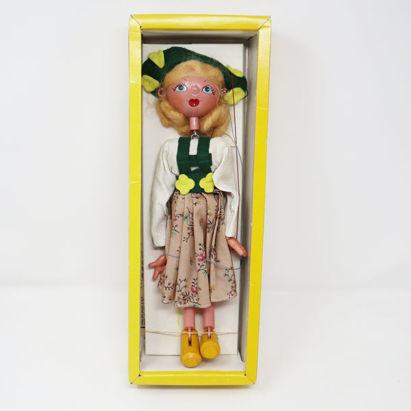 Vintage Pelham Puppets Tyrolean Girl SS5 (SS) Standard Stringed Hand Made Puppet Marionette Boxed