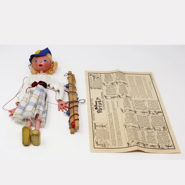 Vintage Pelham Puppets Mitzi SS8 (SS) Standard Stringed Hand Made Puppet Marionette Boxed