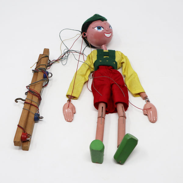 Vintage Pelham Puppets Tyrolean Boy (SS) Standard Stringed Hand Made Puppet Marionette Boxed