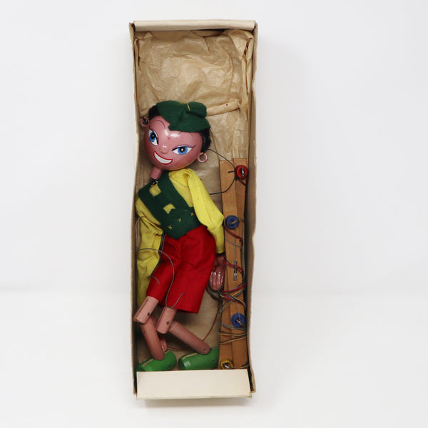 Vintage Pelham Puppets Tyrolean Boy (SS) Standard Stringed Hand Made Puppet Marionette Boxed