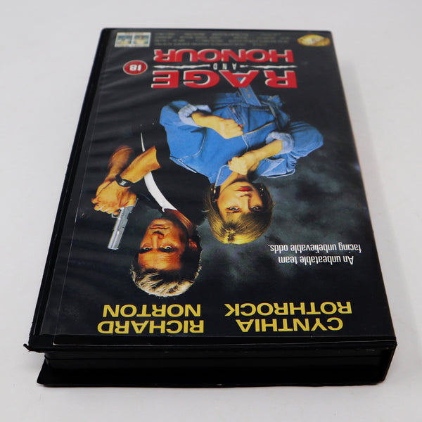 Vintage 1992 90s Cynthia Rothrock Richard Norton Rage And Honour VHS Video Home System Tape Rare Big Box Version Martial Arts