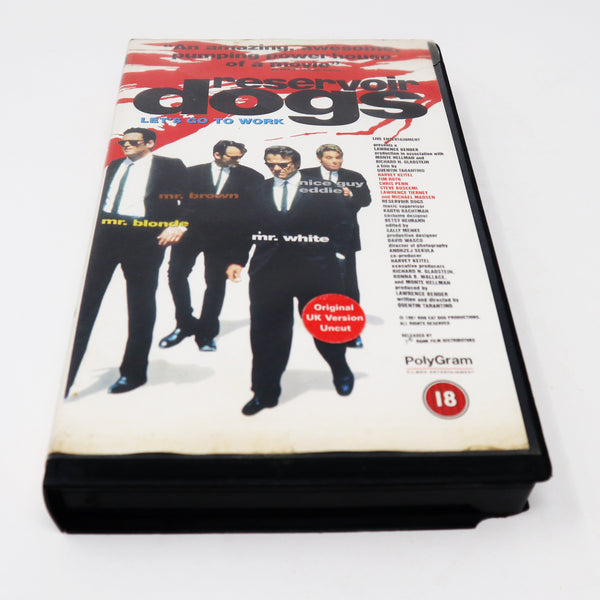 Vintage 1995 90s PolyGram Reservoir Dogs Original UK Version Uncut PAL VHS (Video Home System) Tape Rare Bigger Ex-Rental Version