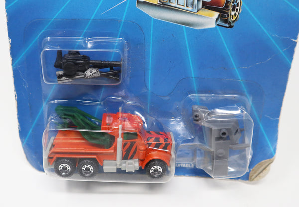 Vintage 1987 80s Matchbox RoadBlasters Tow Nailer Support Offense - Rank 4 Vehicle MOC Carded Sealed