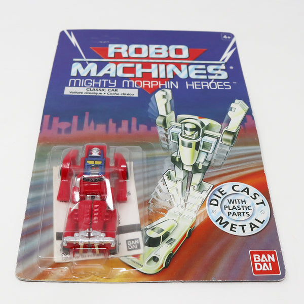 Vintage 1980s Bandai Gobots Robo Machines Mighty Morphin Heroes Classic Car 3" Transforming Action Figure Robot Vehicle Die Cast Metal Plastic Carded MOC