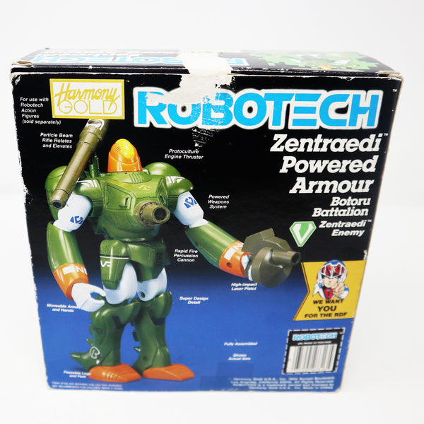 Vintage Harmony Gold Robotech Zentraedi Powered Armour Botoru Battalion Enemy Robot Figure Complete Boxed Rare