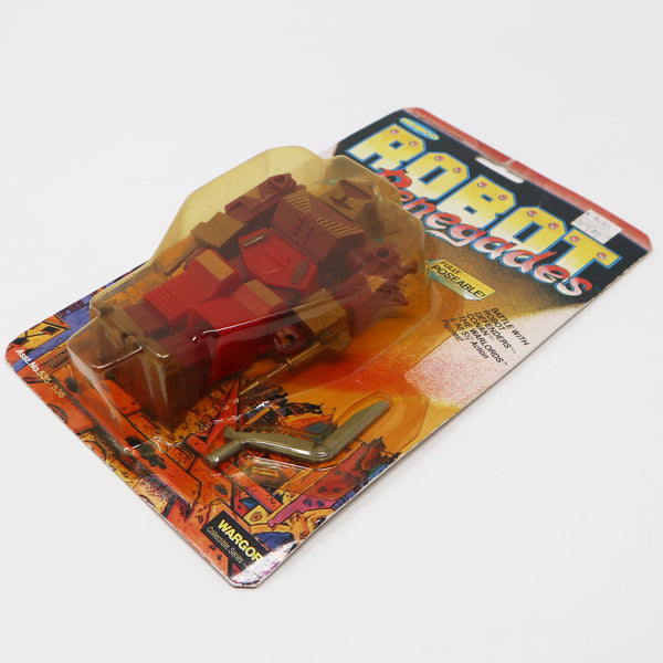 Vintage 1984 80s Remco Robot Renegades Wargor - Collectible Series - 35 Fully Poseable 5" Action Figure MOC Carded Sealed Rare