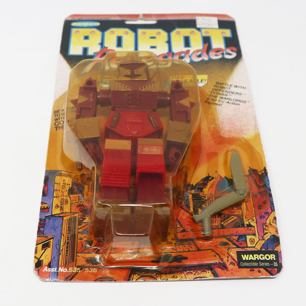 Vintage 1984 80s Remco Robot Renegades Wargor - Collectible Series - 35 Fully Poseable 5" Action Figure MOC Carded Sealed Rare