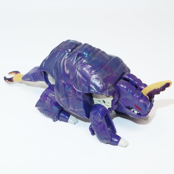 Vintage 1985 80s Bandai Rock Lords Gobots Spike Stone (Rockasaur) Triceratops Transforming Action Figure