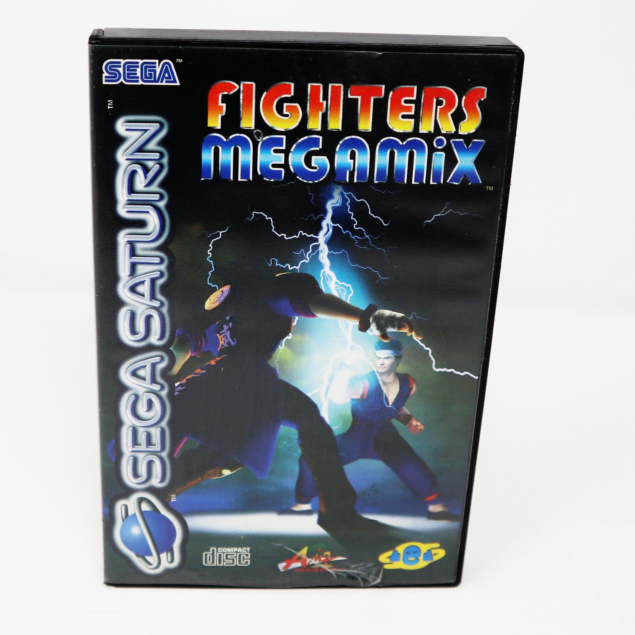 Vintage 1995 90s Sega Saturn Fighters Megamix Video Game PAL French Secam 2 Players