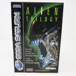 Vintage 1996 90s Sega Saturn Alien Trilogy Video Game PAL French Secam 1 Player