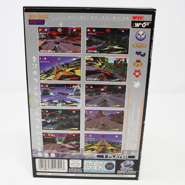 Vintage 1995 90s Sega Saturn Wipeout Video Game PAL French Secam 1 Player