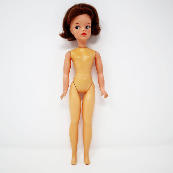 Vintage 1960s Pedigree Made In England Sindy Very First Sindy & Weekenders Outfit Rare HTF Elastic Headband + Stand Beautiful Brunette