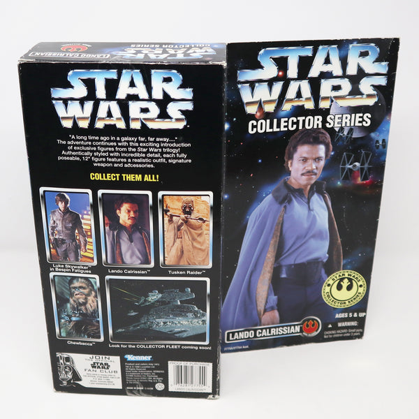 Vintage 1996 90s Hasbro Kenner Star Wars Collector Series Lando Calrissian Fully Poseable 12" Action Figure Boxed Sealed MISB