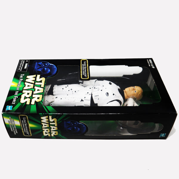 Vintage 1998 90s Hasbro Star Wars The Power Of The Force POTF Luke Skywalker Fully Poseable 12" Action Figure Boxed