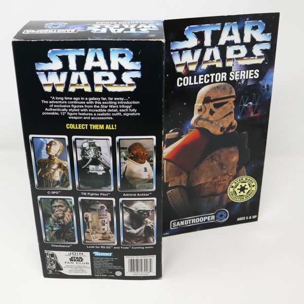 Vintage 1997 90s Hasbro Kenner Star Wars Collector Series Sandtrooper Fully Poseable 12" Action Figure Boxed Sealed MISB