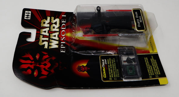 Vintage 1999 90s Hasbro Star Wars Episode I Collection 1 Dark Darth Maul Talking Action Figure Carded MOC