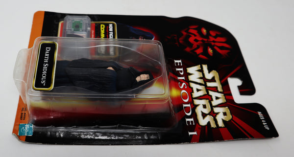 Vintage 1998 90s Hasbro Star Wars Episode I Collection 2 Darth Sidious Talking Action Figure Carded MOC