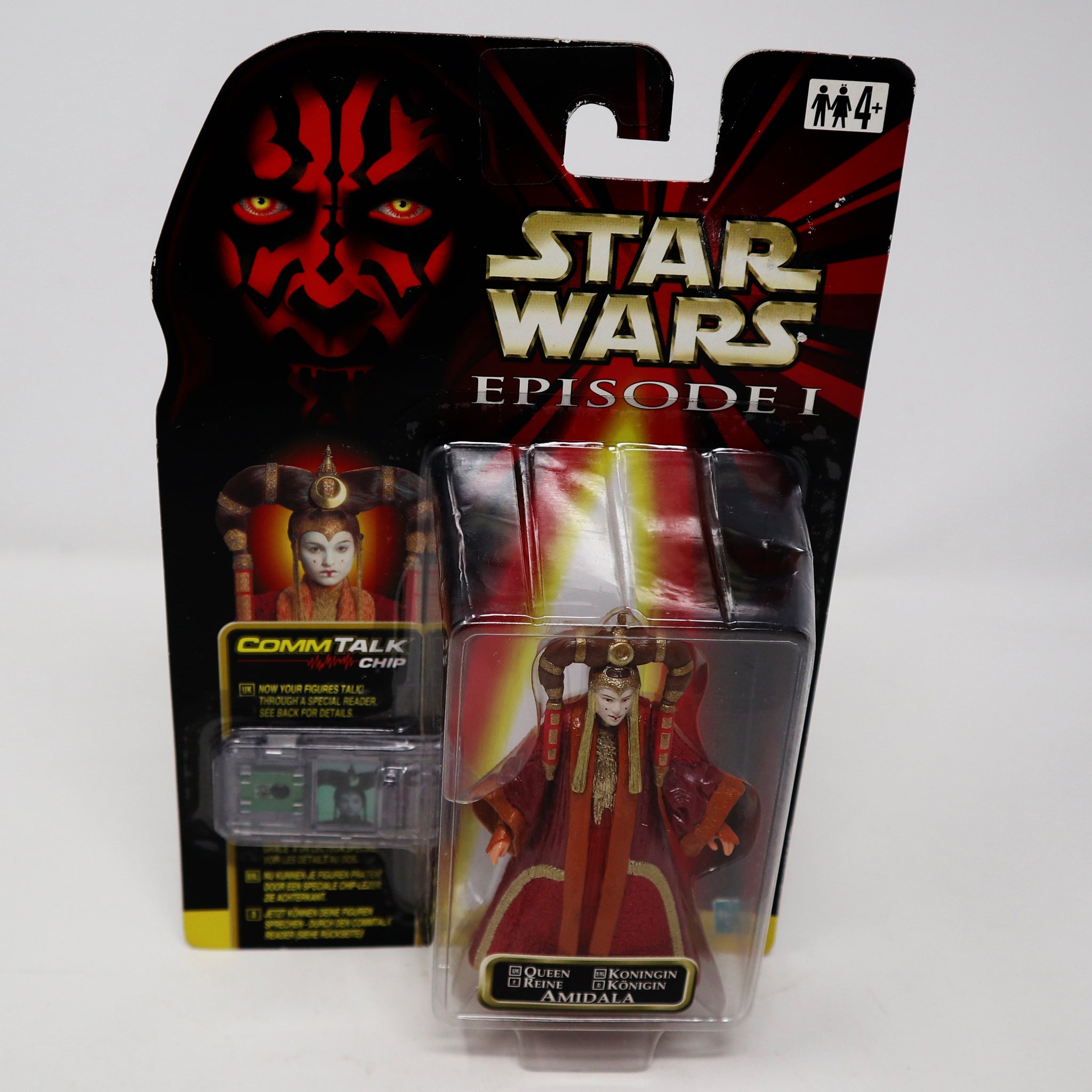 Vintage 1999 90s Hasbro Star Wars Episode I Collection 1 Queen Amidala Talking Action Figure Carded MOC