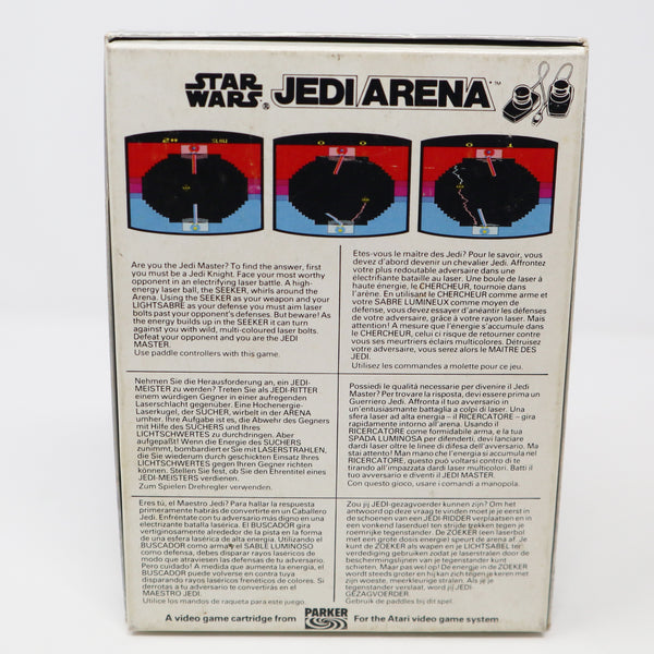 Vintage 1983 80s Atari 2600 Parker Star Wars Jedi Arena No. 931507 Video Game Cartridge For The Atari Video Computer System Boxed