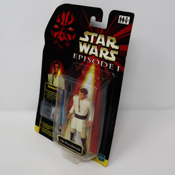 Vintage 1999 90s Hasbro Star Wars Episode I Collection 1 Obi-Wan Kenobi Talking Action Figure Carded MOC