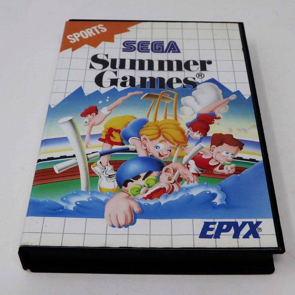 Vintage 1991 90s Sega Master System Summer Games Cartridge Video Game Pal Sports 1 to 4 Players