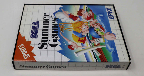 Vintage 1991 90s Sega Master System Summer Games Cartridge Video Game Pal Sports 1 to 4 Players