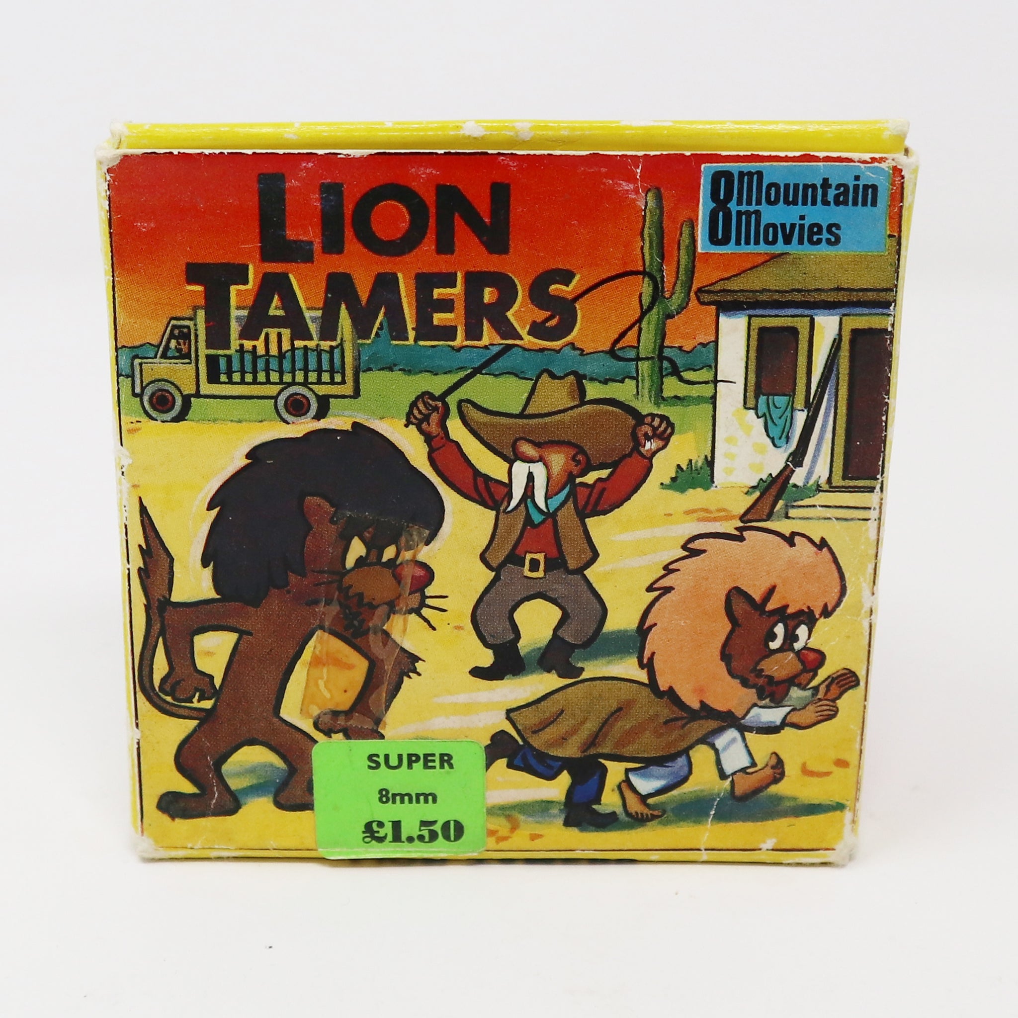 Vintage Mountain Home Movies Super 8mm Lion Tamers T105 Cartoon Film Movie Reel Boxed