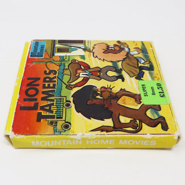 Vintage Mountain Home Movies Super 8mm Lion Tamers T105 Cartoon Film Movie Reel Boxed