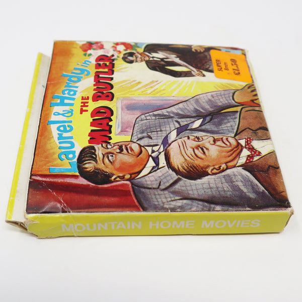 Vintage Mountain Home Movies Super 8mm Laurel & Hardy In The Mad Butler T132 Film Movie Reel Boxed