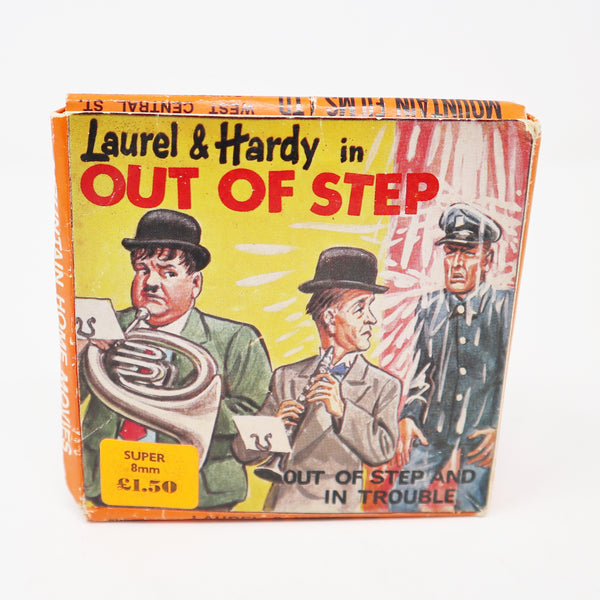 Vintage Mountain Home Movies Super 8mm Laurel & Hardy In Out Of Step T298 Film Movie Reel Boxed