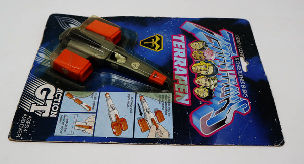 Vintage 1983 80s Action GT Gerry Anderson & Christopher Burr's Terrahawks Terrapen Pen Vehicle For Writing Or Drawing Carded MOC