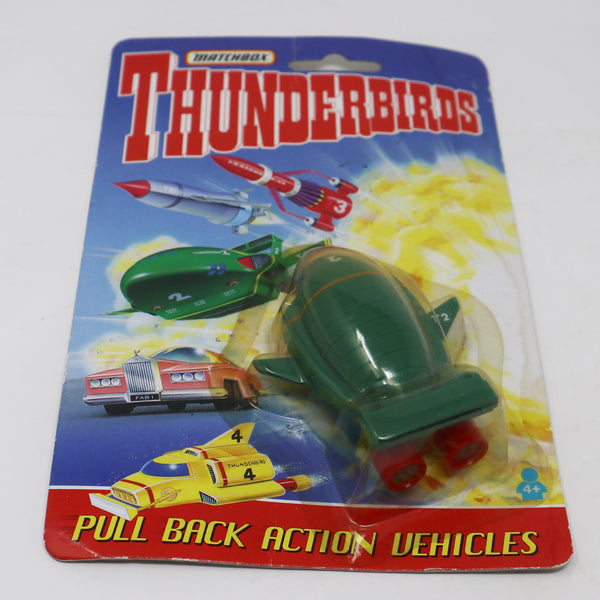 Vintage 1993 90s Matchbox Tyco Toys Thunderbirds Thunderbird 2 Pull Back Action Vehicles Carded MOC