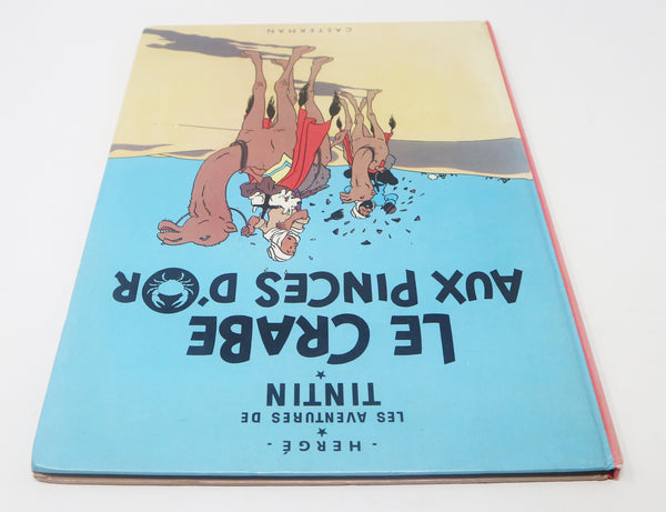 Vintage 1966? 60s Casterman Herge - Les Aventures De Tintin - Le Crabe Aux Princes D'Or Comic Strip Story Annual Hardback Book Rare French
