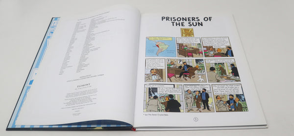 2012 Egmont Herge - The Adventures Of Tintin - Prisoners Of The Of The Sun Comic Strip Story Hardback Book Reprint