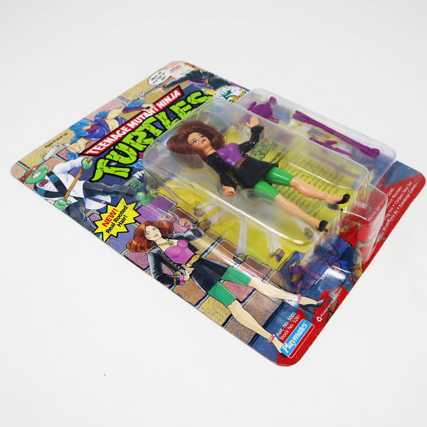 Vintage 1992 90s Playmates Toys Teenage Mutant Ninja Turtles (TMNT) April O'Neil The Ravashing Reporter! Action Figure Carded MOC