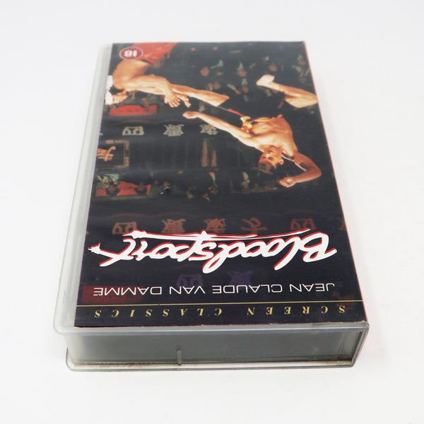 Vintage 1994 90s Warner Home Video Jean-Claude Van Damme Bloodsport PAL VHS (Video Home System) Tape