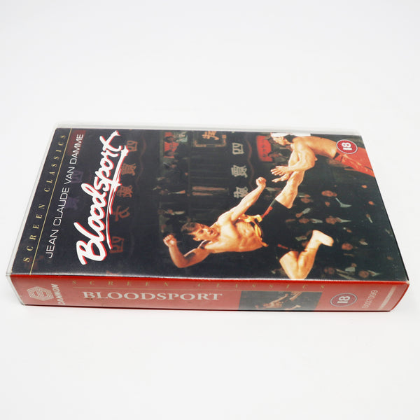 Vintage 1994 90s Warner Home Video Jean-Claude Van Damme Bloodsport PAL VHS (Video Home System) Tape