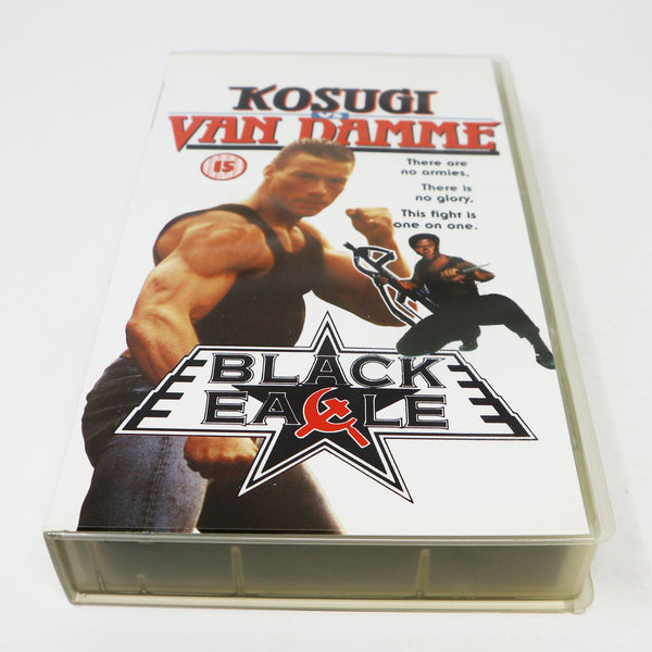 Vintage 1994 90s PolyGram Video Kosugi Vs. Jean-Claude Van Damme Black Eagle PAL VHS (Video Home System) Tape