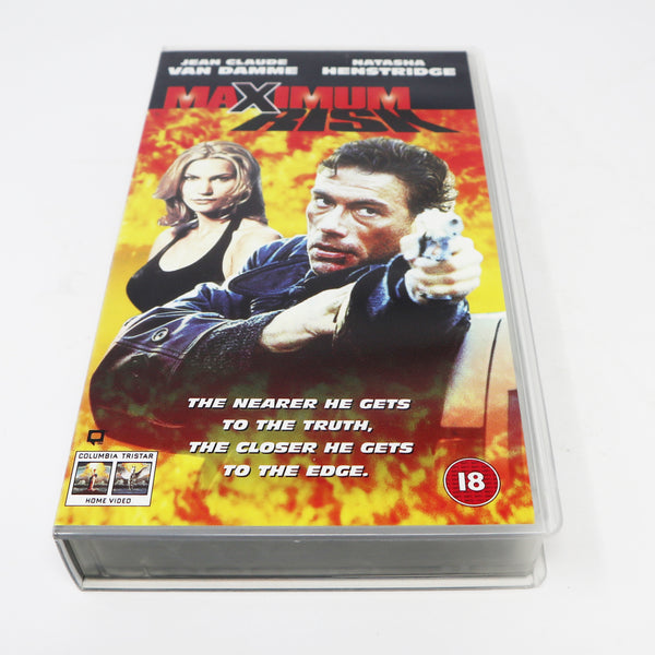 Vintage 1996 90s Columbia Tristar Home Video Jean-Claude Van Damme Natasha Henstridge Maximum Risk PAL VHS (Video Home System) Tape