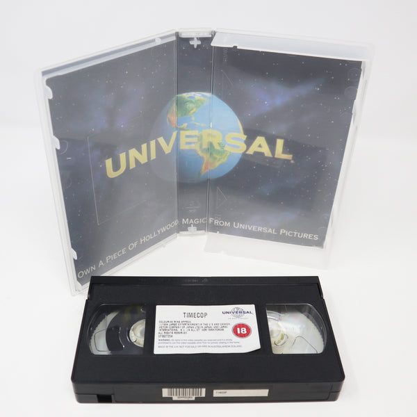 Vintage 1994 90s Universal / Largo Entertainment Jean-Claude Van Damme Timecop PAL VHS (Video Home System) Tape