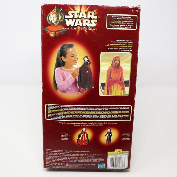 Vintage 1998 90s Hasbro Star Wars Episode I Queen Amidala Collection Hidden Majesty Queen Amidala 11.5" Action Figure Doll Boxed Rare