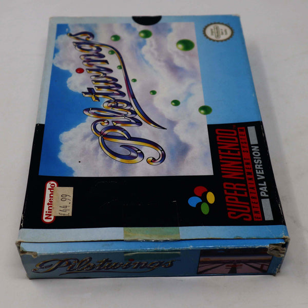 Vintage 1992 90s Super Nintendo Entertainment System SNES Pilotwings Cartridge Video Game Boxed Pal Version