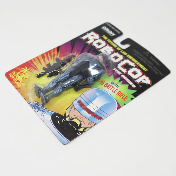 Vintage 1995 90s Toy Island The Future Of Law Enforcement Robocop The Series Action Figure With M-16 Battle Rifle No. 50103 MOC Carded Sealed