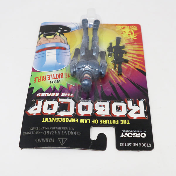 Vintage 1995 90s Toy Island The Future Of Law Enforcement Robocop The Series Action Figure With M-16 Battle Rifle No. 50103 MOC Carded Sealed